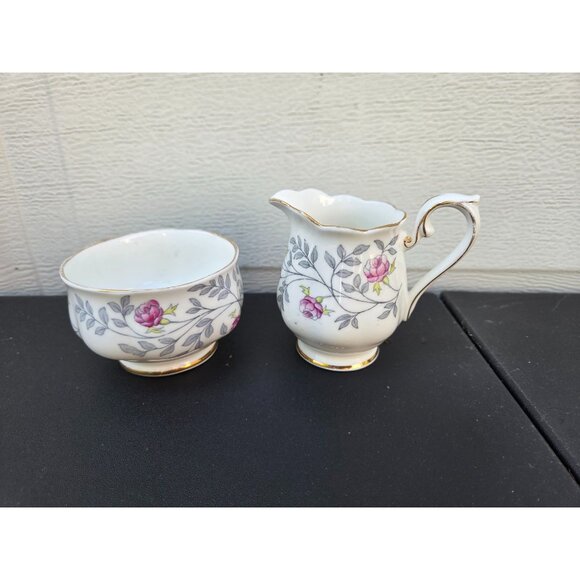 Royal Albert Conway Bone China Creamer & Sugar Bowl Set England - Picture 1 of 4